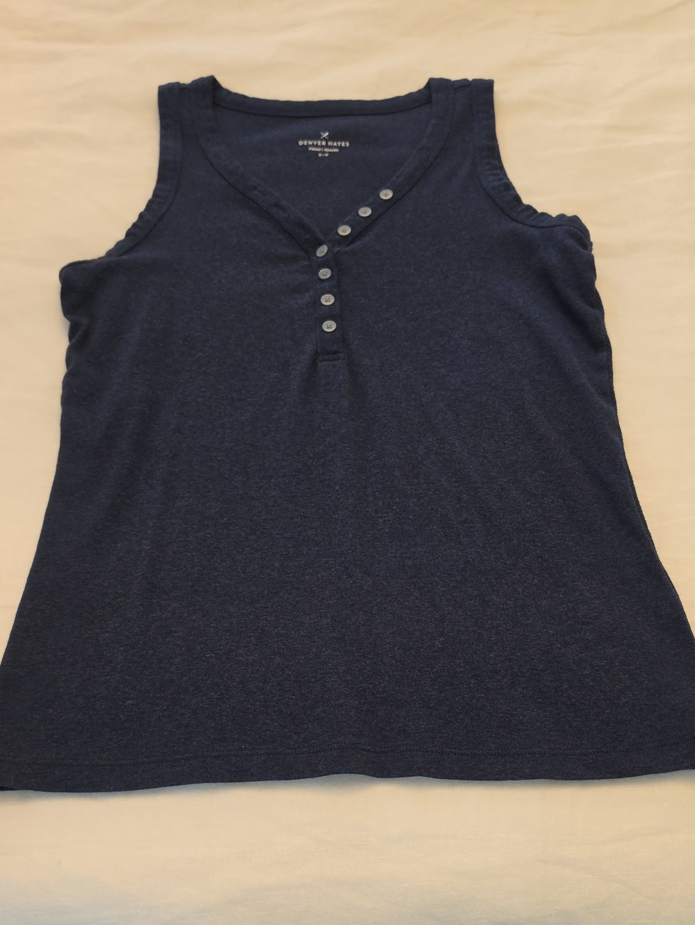 Blue Button-Down Cami